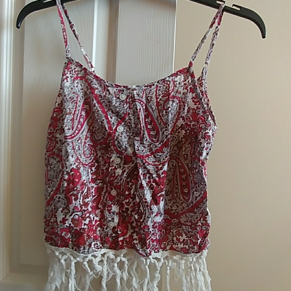 Paisley print tank top